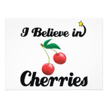 i believe in cherries custom announcements