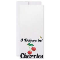 i believe in cherries rack card design