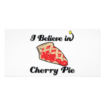 i believe in cherry pie photo card template