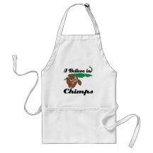 i believe in chimps aprons