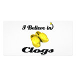 i believe in clogs photo cards