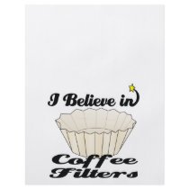 i believe in coffee filters flyer design