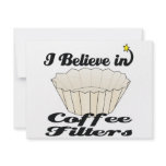 i believe in coffee filters invitations