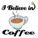 i believe in coffee photo sculptures