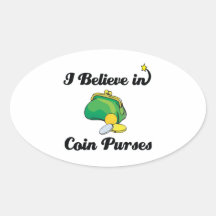 i believe in coin purses sticker
