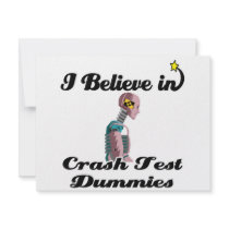 i believe in crash test dummies custom invite