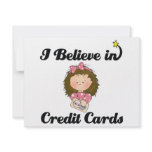 i believe in credit cards invitations