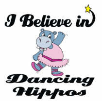 i believe in dancing hippos photo cutouts