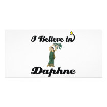 i believe in daphne photo card template