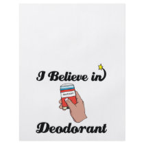 i believe in deodorant personalised flyer