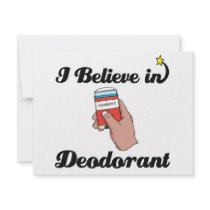 i believe in deodorant personalised announcement
