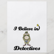 i believe in detectives flyer design