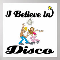 i believe in disco posters