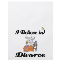 i believe in divorce personalized flyer
