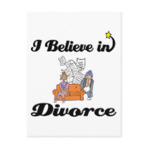 i believe in divorce post cards
