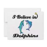 i believe in dolphins invitations