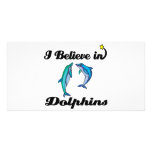 i believe in dolphins photo cards