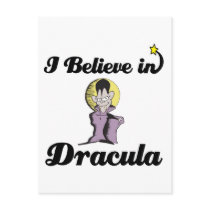 i believe in dracula post card