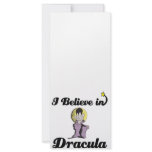 i believe in dracula personalized rack card