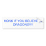I believe in dragons bumper stickers