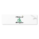 i believe in dragons bumper sticker