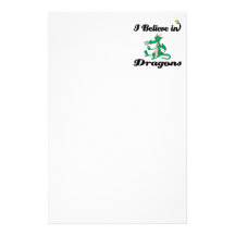 i believe in dragons personalised stationery