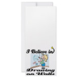 i believe in drawing on walls rack cards