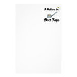 i believe in duct tape customized stationery