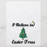 i believe in easter trees personalized flyer