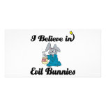 i believe in evil bunnies photo cards