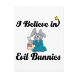 i believe in evil bunnies postcards