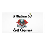 i believe in evil clowns photo cards
