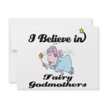 i believe in fairy godmothers personalised invites
