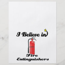 i believe in fire extinguishers custom flyer
