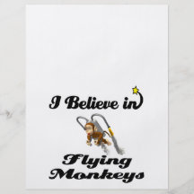 i believe in flying monkeys full color flyer