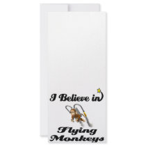i believe in flying monkeys rack card