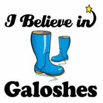 i believe in galoshes photo cutout
