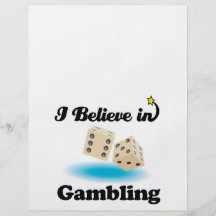 i believe in gambling full color flyer
