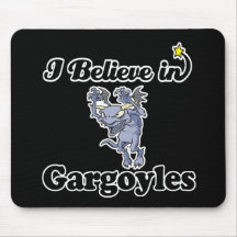 i believe in gargoyles mouse mat