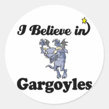 i believe in gargoyles sticker