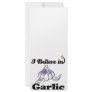 i believe in garlic full colour rack card