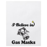 i believe in gas masks flyers