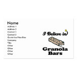 i believe in granola bars business cards