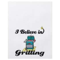 i believe in grilling flyer design