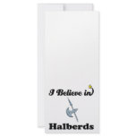 i believe in halberds rack cards