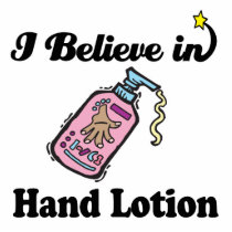 i believe in hand lotion photo cutout