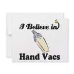 i believe in hand vacs invitations