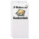 i believe in handkerchiefs rack cards