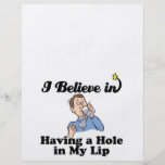 i believe in having a hole in my lip flyer