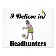 i believe in headhunters custom invitations